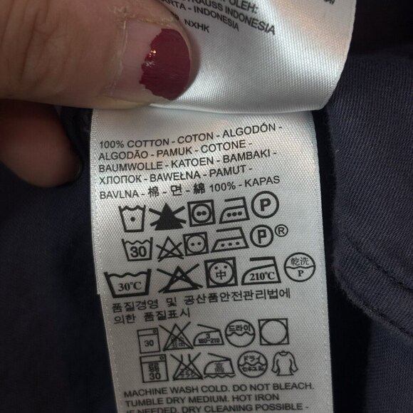 Levis Women's Pearl Snap Embroidered Blue Southwestern Blouse SZ Medium‎ Cowgirl - Picture 4 of 14